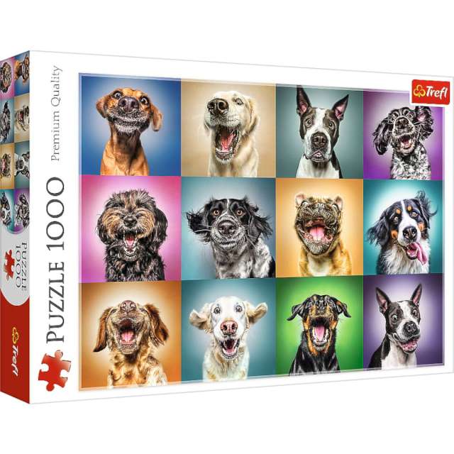 Puzzle Zabawne psie portrety Trefl 1000 elementów