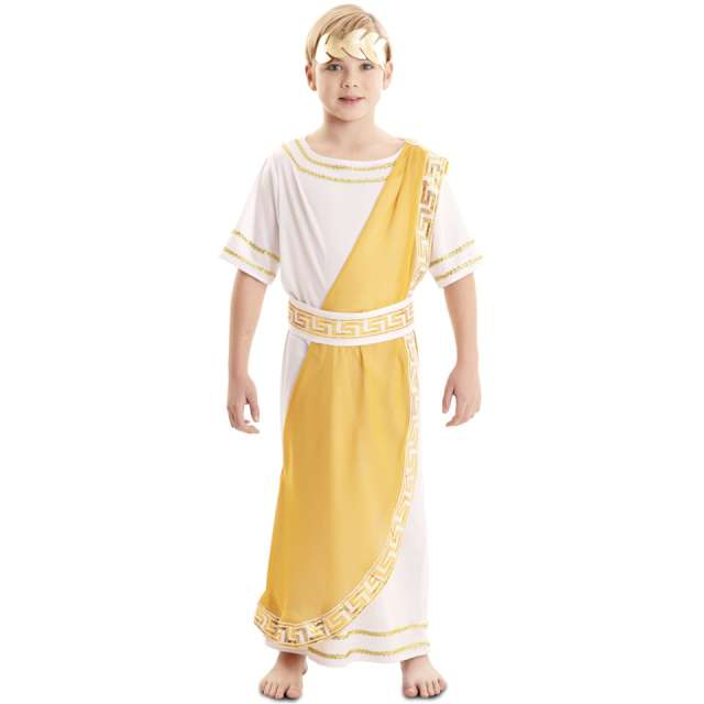 Strój dla dzieci Rzymianin Klaudiusz żółty Fyasa 110-120 cm
