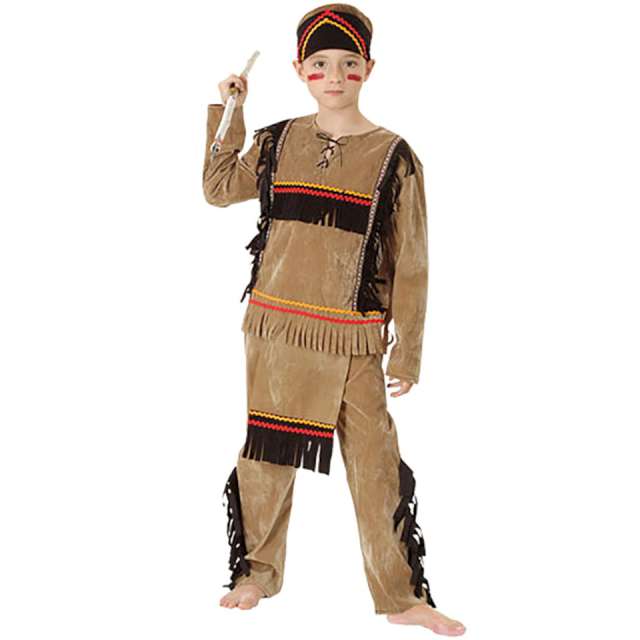 Strój dla dzieci "Indianin z frędzlami", Fyasa, 110-120 cm