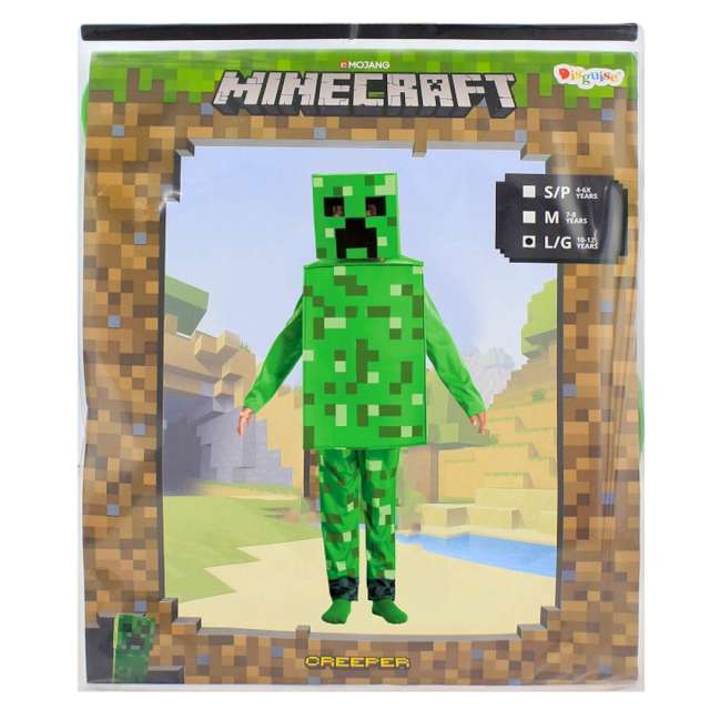 Strój dla dzieci Creeper boy - Minecraft Disguise Costumes 4-6 lat