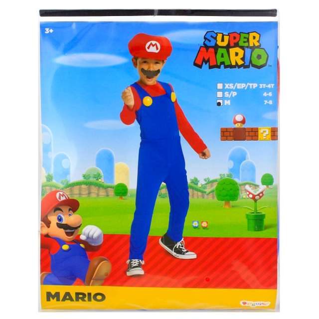 _xx_Strój Mario Fancy - Nintendo (licencja) rozm. M (7-8 lat)