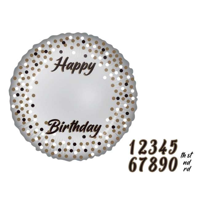 _xx_Balon foliowy 18 Happy Birthday - Milestone