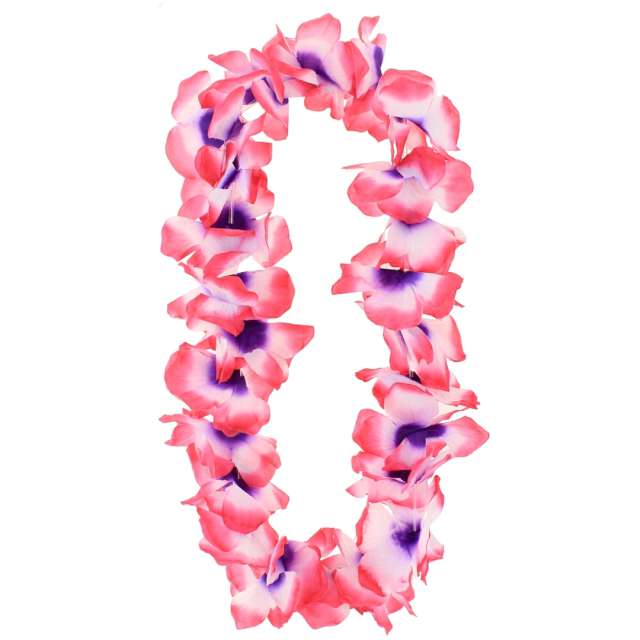 Naszyjnik hawajski Ombre różowo-fioletowy Godan 45-50 cm