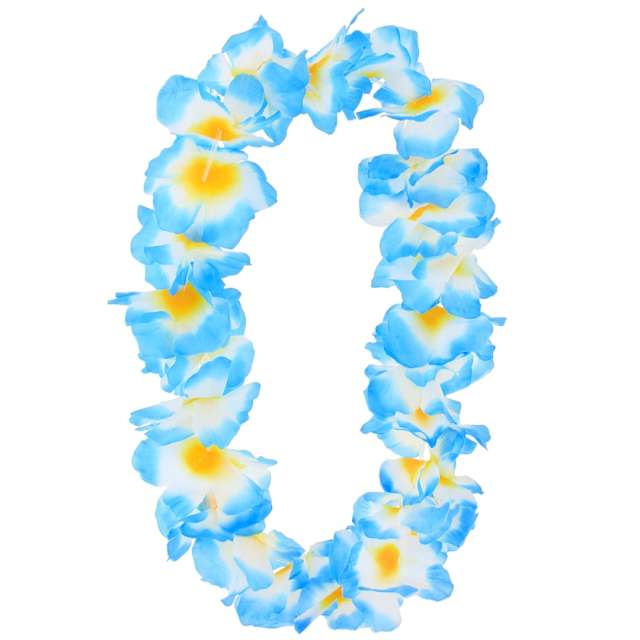 Naszyjnik hawajski Ombre błękitno-żółty Godan 45-50 cm