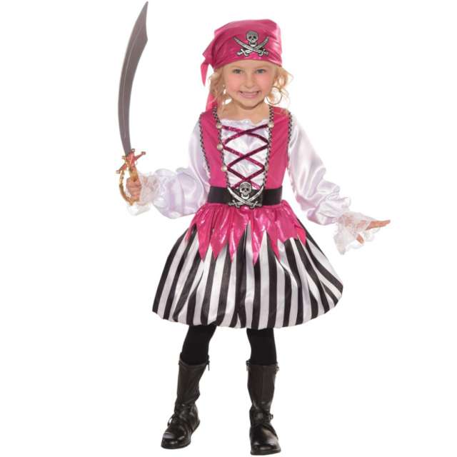 Strój dla dzieci Piratka Różowa Kraszek rozm. 8-10 lat