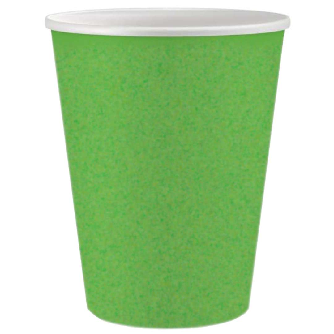 Kubeczki papierowe "Klasyczne", zielone, Godan, 250 ml, 6 szt