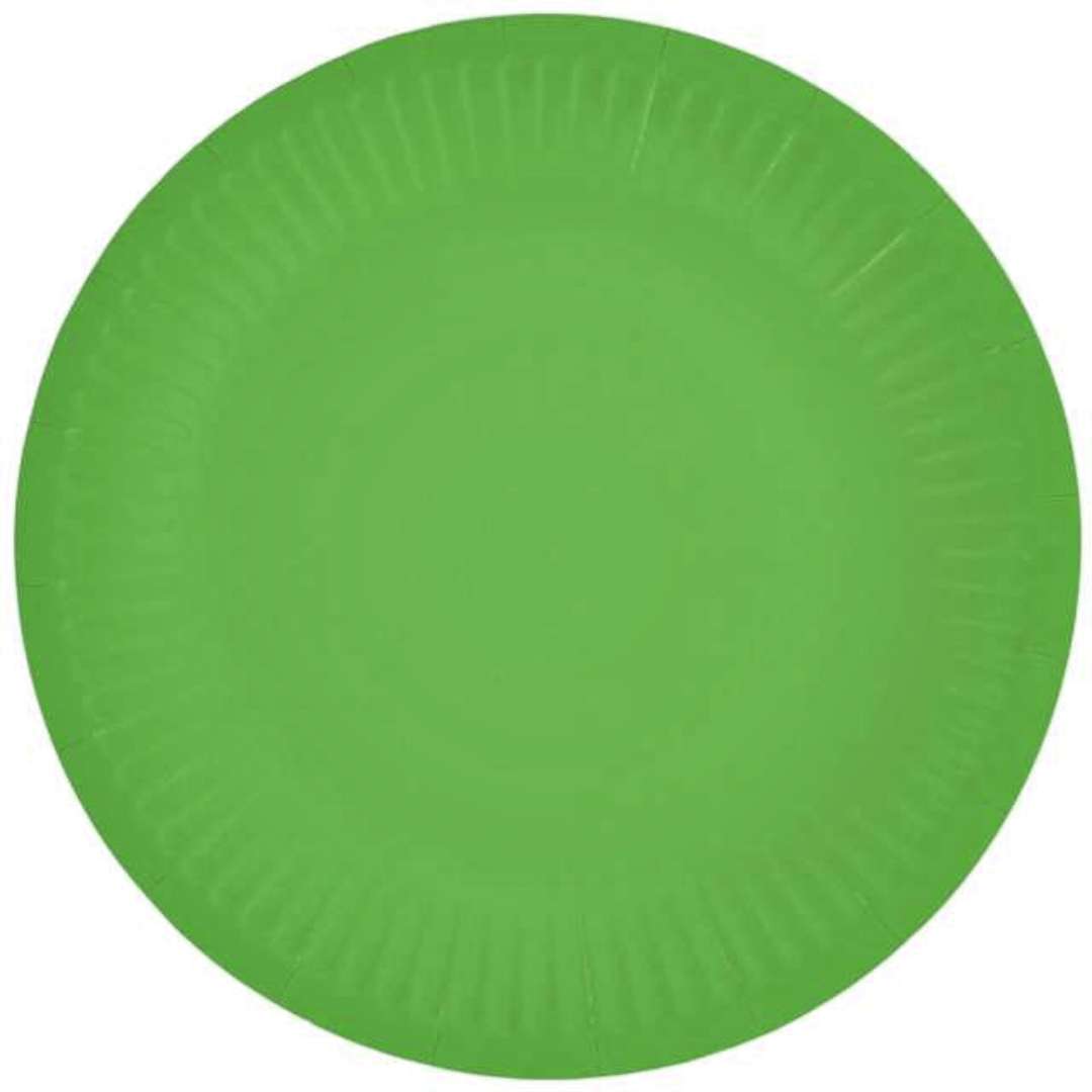 Talerzyki papierowe Classic Okrągłe Godan zielone 18 cm 6 szt