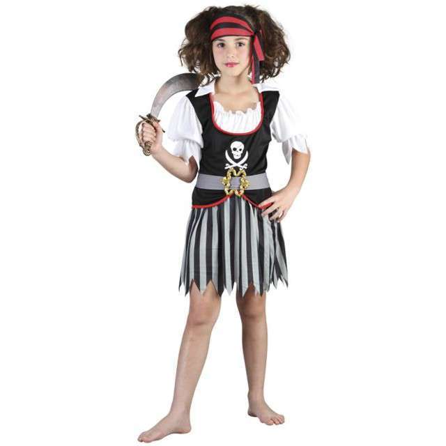 Strój dla dzieci "Piratka Kapitan", PartyTino, 134-140 cm