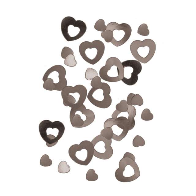 Konfetti Miłosne serca - Walentynki srebrne Folat 14 g