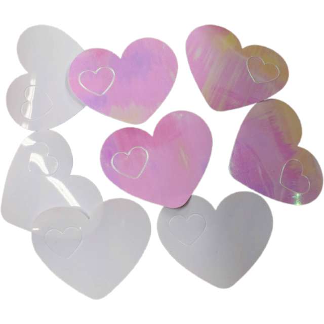 _xx_White-Pink Hearts Party Confetti XL