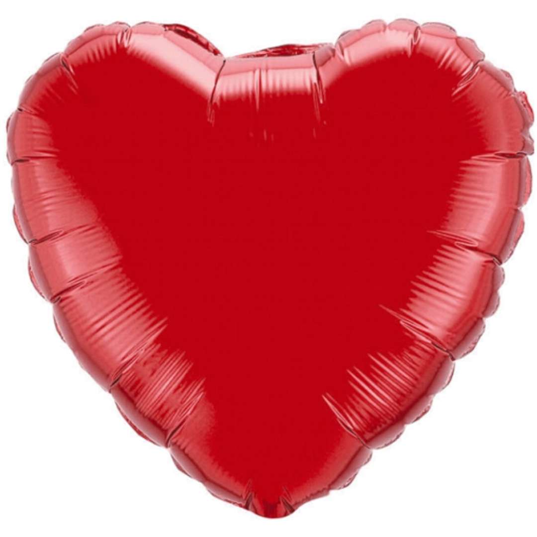 Balon foliowy "Serce", czerwony, Flexmetal, 4", HRT