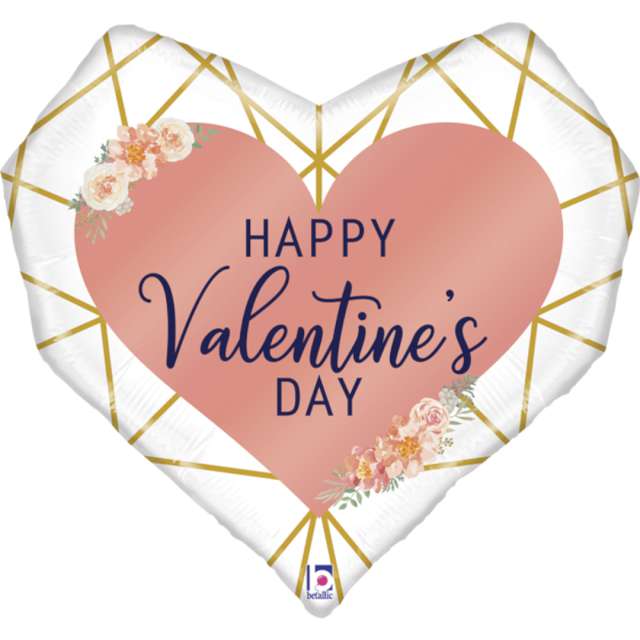 Balon foliowy Grabo - Happy Valentines Day różowe złoto Grabo 29 HRT