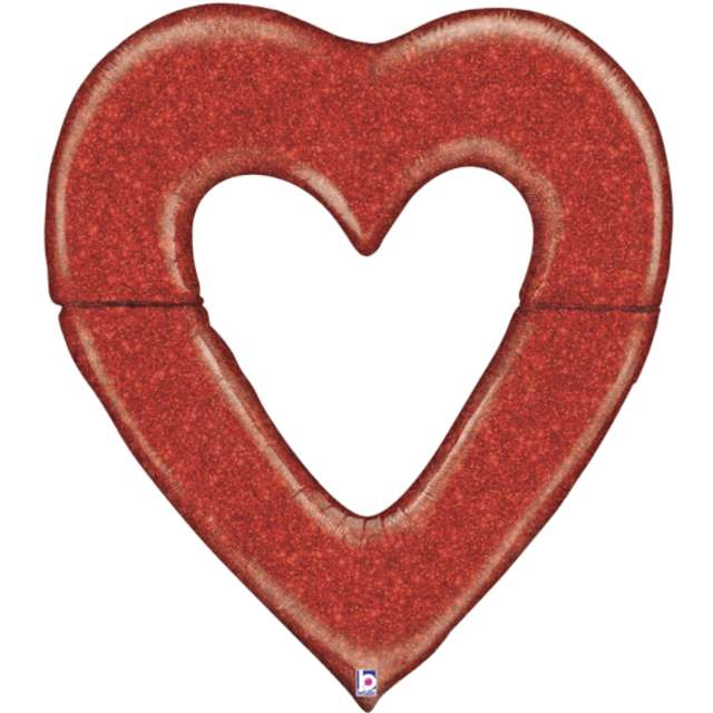 Balon foliowy Serce z dziurą czerwony Grabo 50 SHP