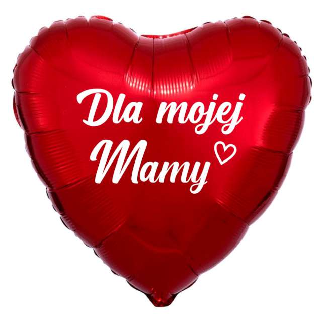 Balon foliowy "Dla mojej Mamy", czerwony, 18" HRT