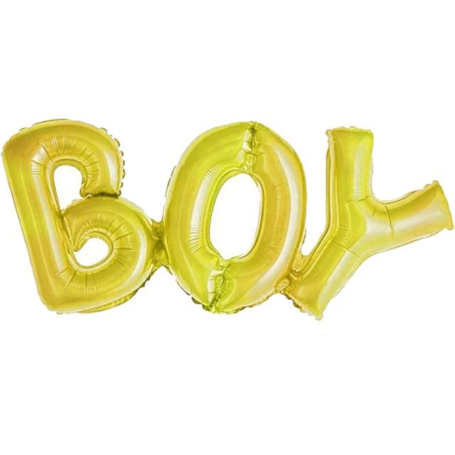 Balon foliowy "Boy", złoty, Jix, 17", SHP
