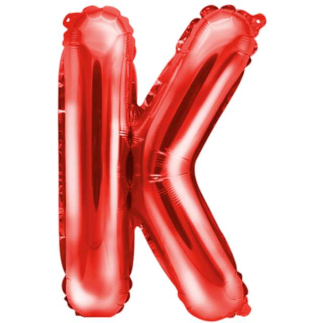 Balon foliowy Litera K czerwony PartyDeco 14 SHP