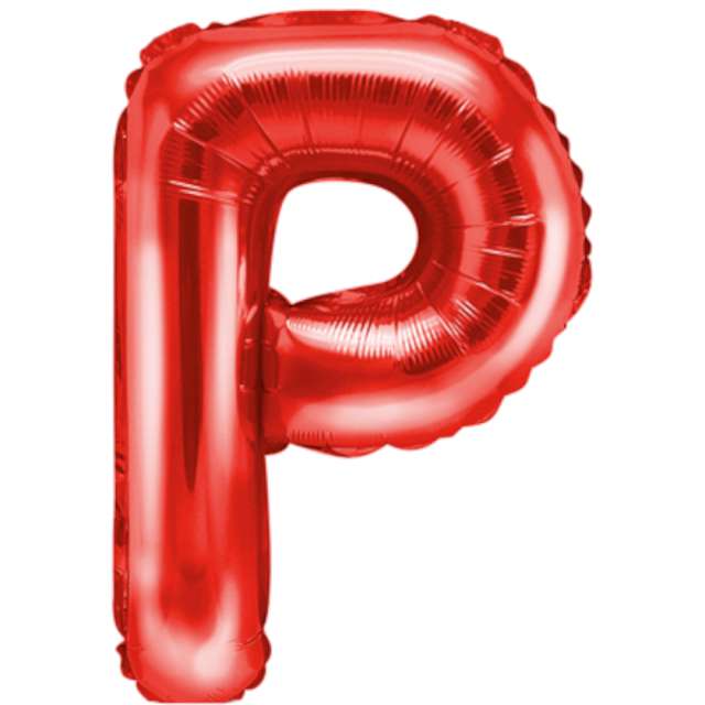 Balon foliowy Litera P czerwony PartyDeco 14 SHP