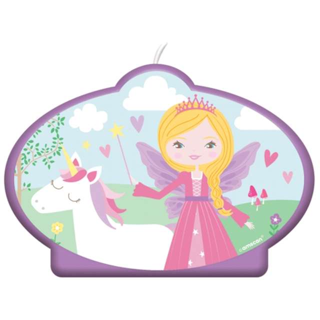Świeczka na tort " Princess - Księżniczka", Amscan, 10x7x1 cm