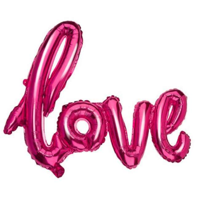 Balon foliowy "Love", różowy, Jix, 22", SHP