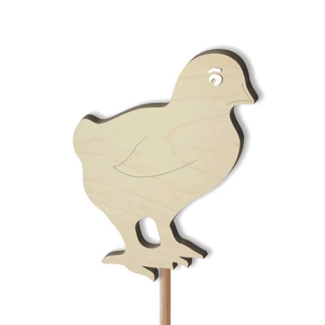 Pik ozdobny "Kurczak", drewno, 24 cm