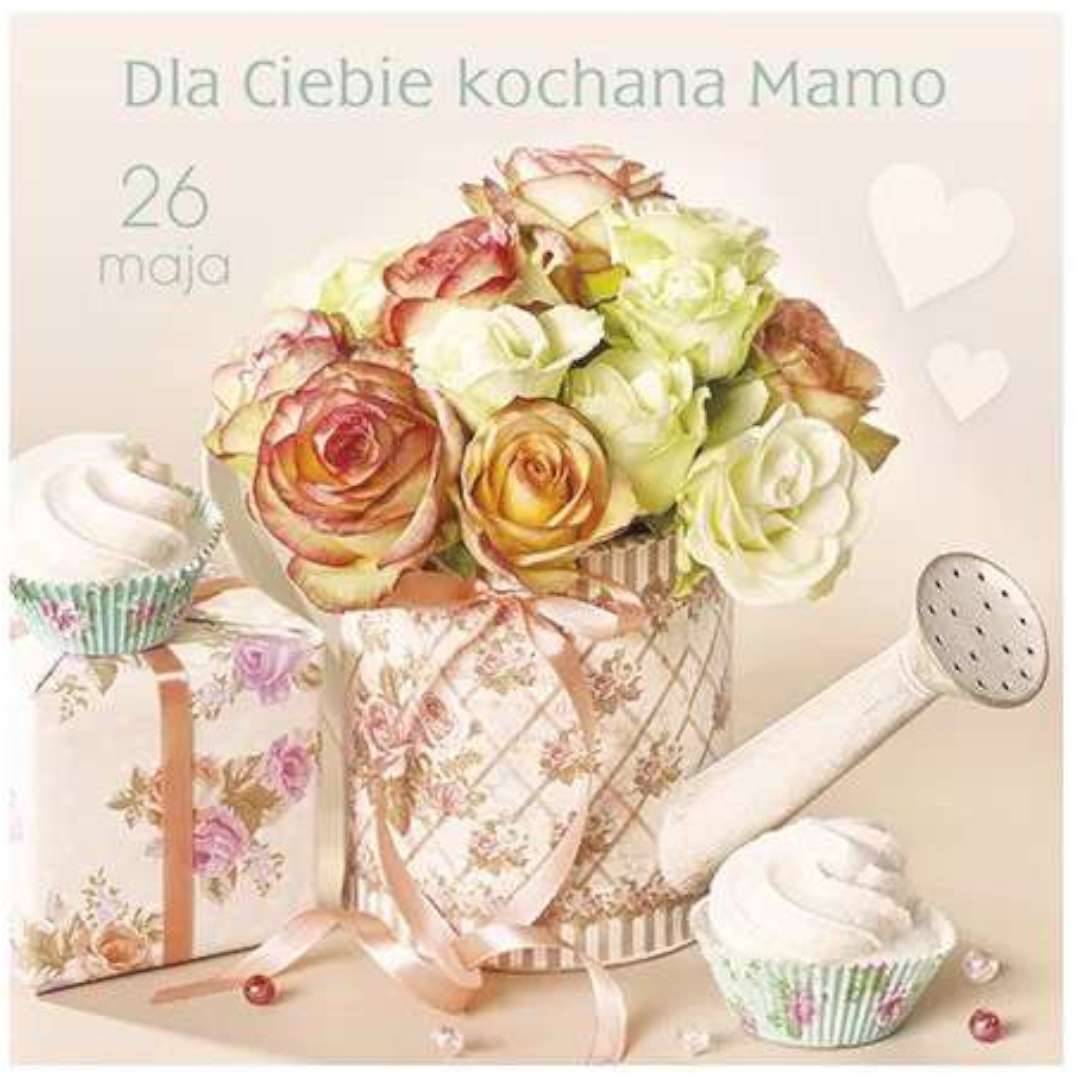 Kartka okolicznościowa "Dzień Matki - Dla Ciebie Kochana Mamo", Pol-Maki, 15x15 cm