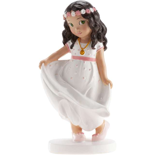 Figurka na tort "Komunia dziewczynka w sukience", Dekora, 16 cm