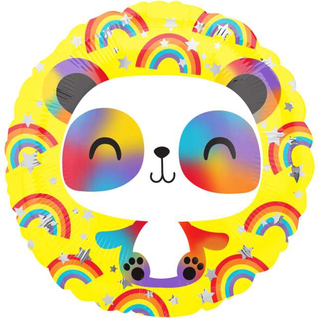 Balon foliowy Szczęśliwa Panda Amscan 18  RND