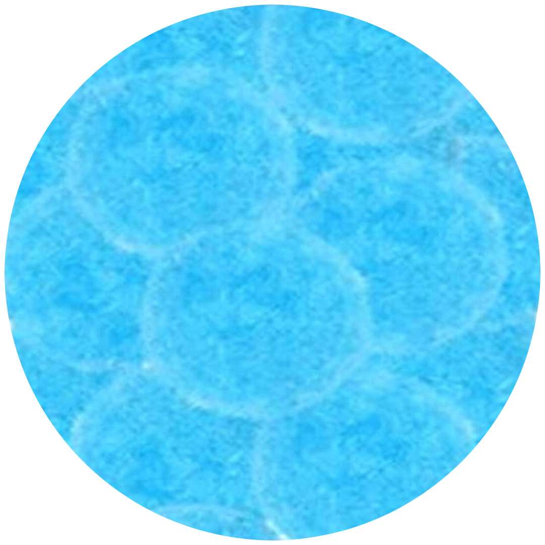 Pompony pluszowe "Poliestrowe", błękitne, Titanum, 25 mm, 30 szt