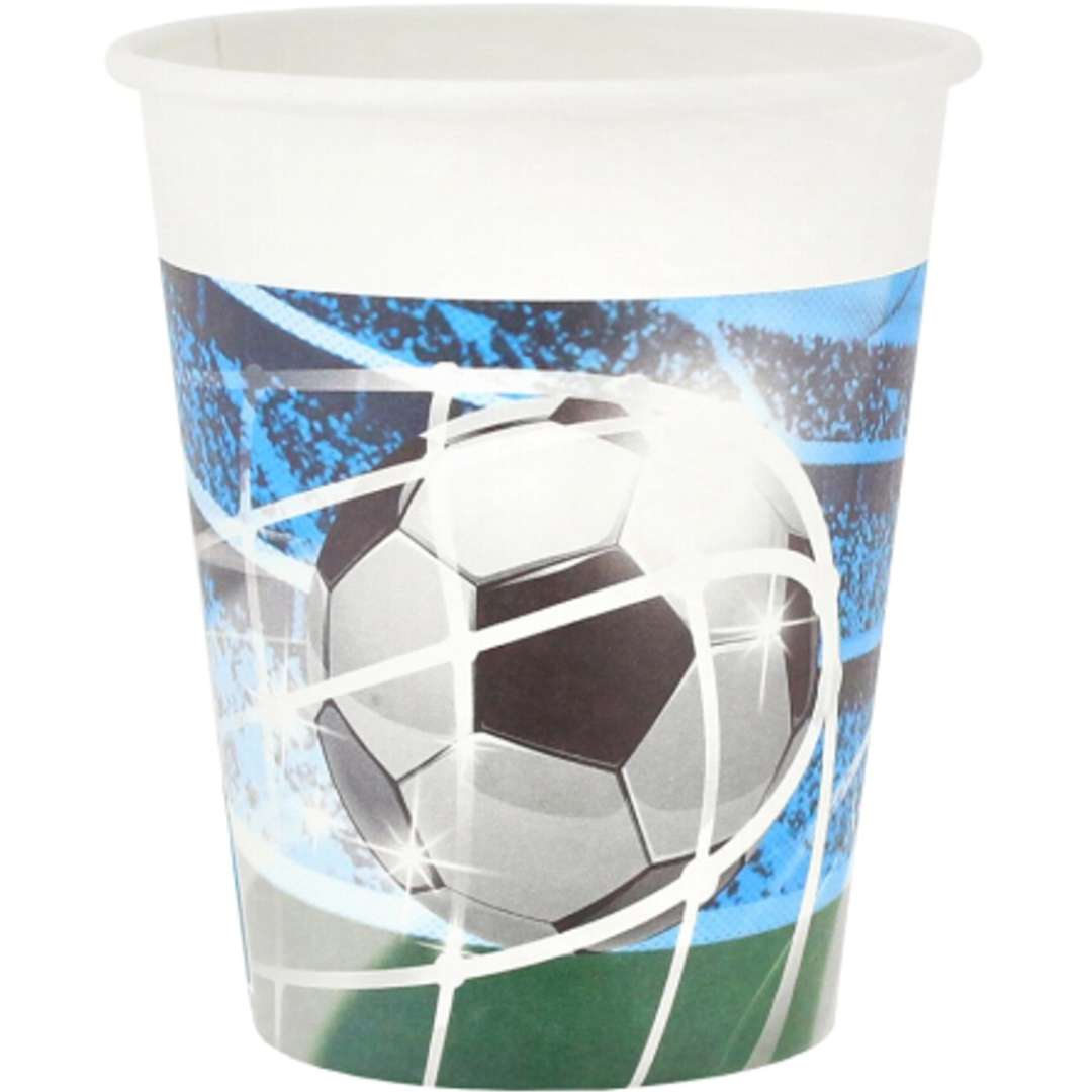 Kubeczki papierowe "Piłka nożna - Soccer Fans", Procos, 200 ml, 8 szt