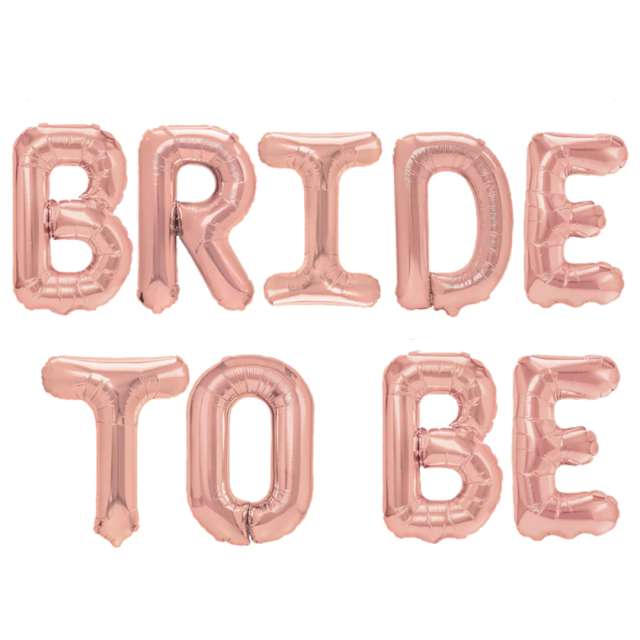 Balon foliowy "Bride to Be", różowe złoto, 15", SHP