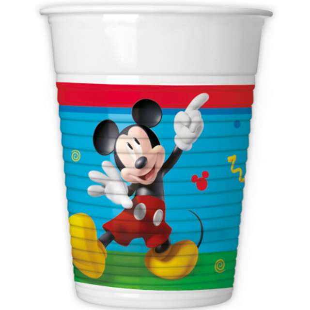 Kubeczki plastikowe "Myszka Mickey - Rock The House", Procos, 200 ml, 8 szt