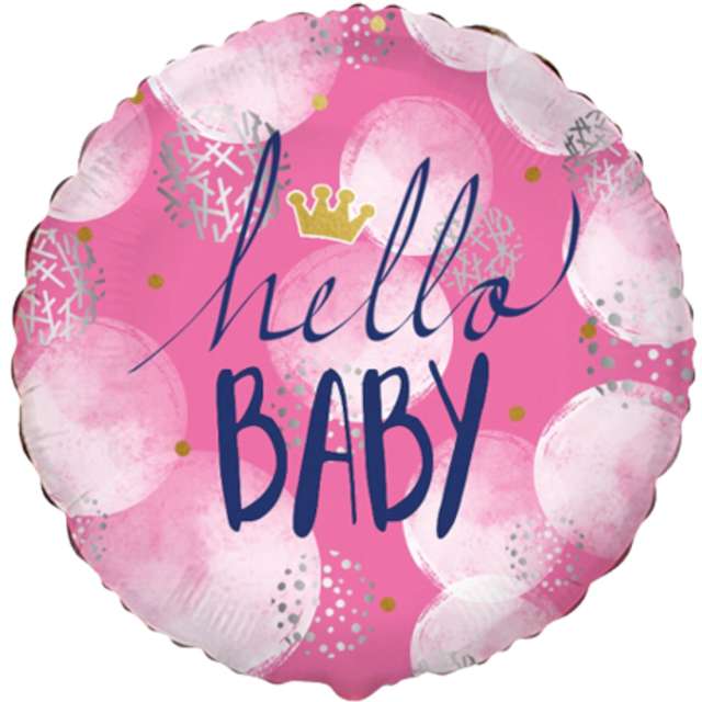 Balon foliowy Baby Girl Flexmetal 18 RND