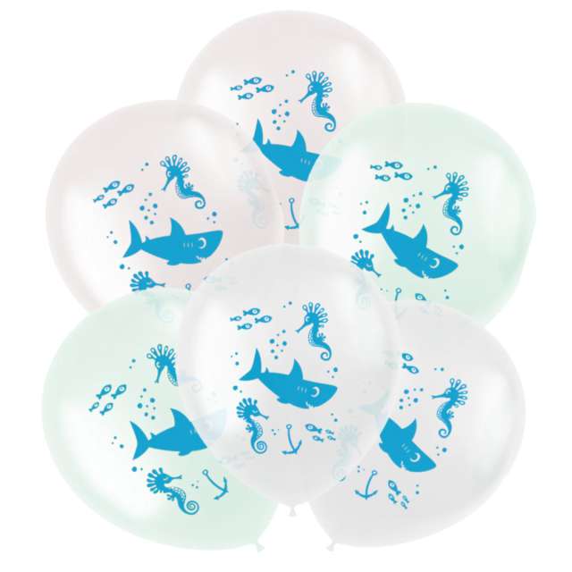 Balony Podwodny świat mix Folat 13 6 szt
