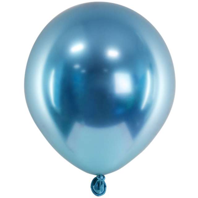 Balony Glossy niebieskie PartyDeco 5 50 szt