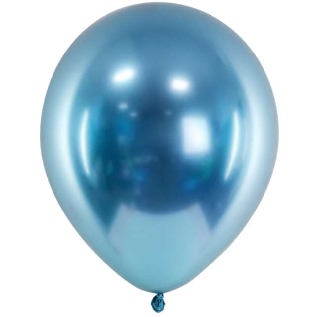 Balony Glossy niebieskie PartyDeco 12 10 szt