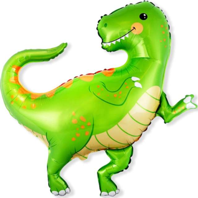 Balon foliowy "Dinozaur - Tyranozaur", zielony, Flexmetal, 14", SHP