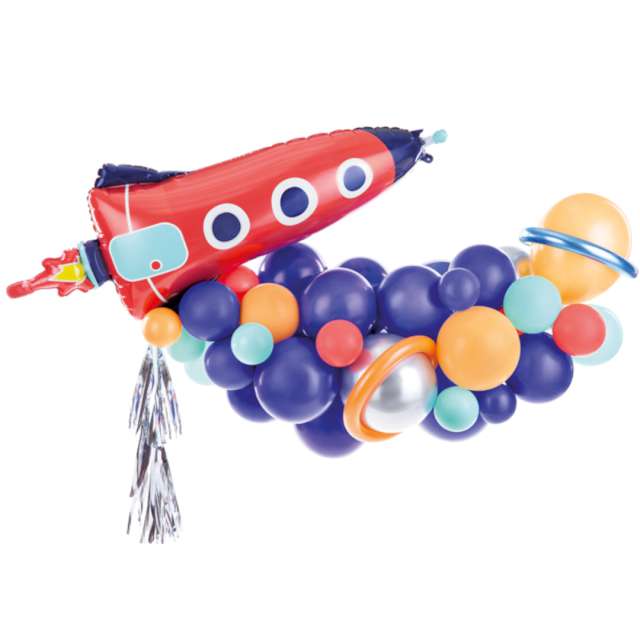 Girlanda balonowa Rakieta Mix PartyDeco 154x130 cm