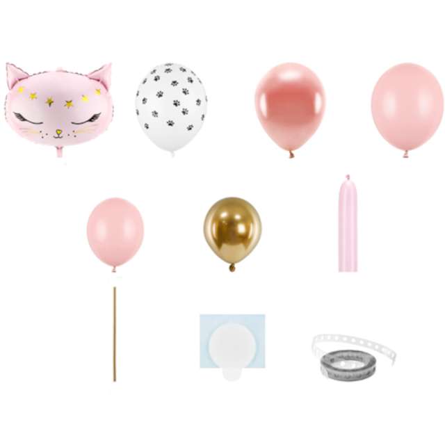_xx_Bukiet balonów Kotek różowy 83x140cm