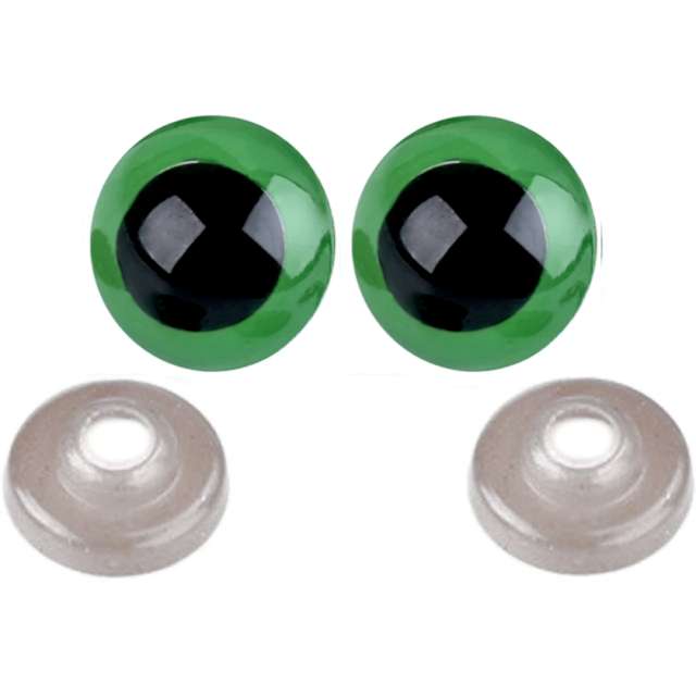 Oczka bezpieczne Classic zielone Stoklasa 20 mm 2 szt