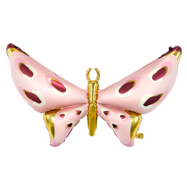 Balon foliowy Motyl różowo-złoty PartyDeco 47 SHP