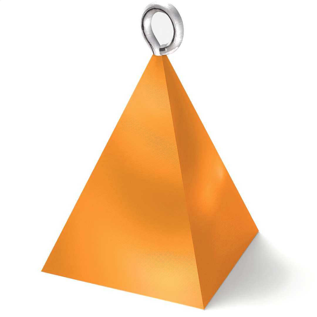 _xx_Obci?żnik do balonów Piramida 70 mm pomaranczowy metalik