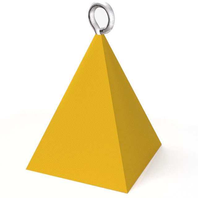 _xx_Obciążnik do balonów Piramida żółty