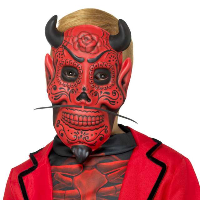 _xx_Day of the Dead Devil Mask Childs Red EVA