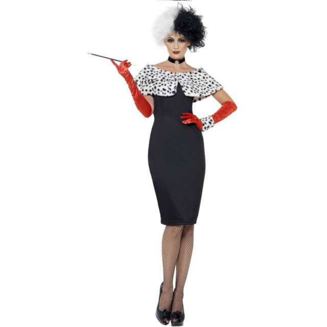 _xx_Evil Madame Costume Black with Dresses Shrug Cuff & Choker L