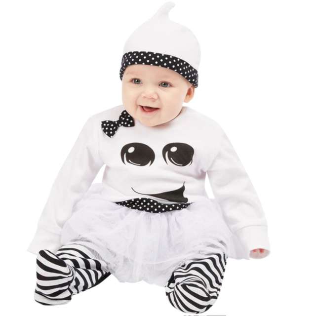 _xx_Ghost Girl Baby Black & WhiteAll In One with Tutu & Hat  B3