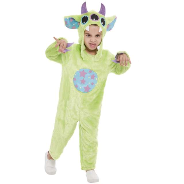 _xx_Toddler Monster Costume Green All In One &  Hood T2