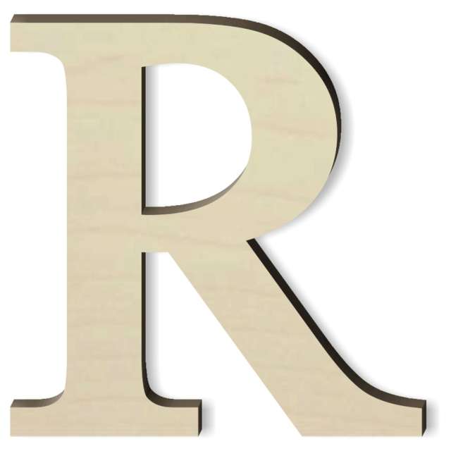 Litera drewniana Times R rozm. M 100x100 mm