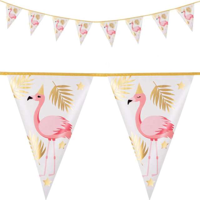 _YY_# Girlanda Flagi Flamingi 4m 52550
