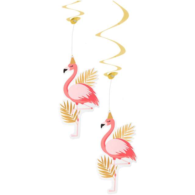 Świderki wiszące Flamingi Hawajskie Boland 2 szt