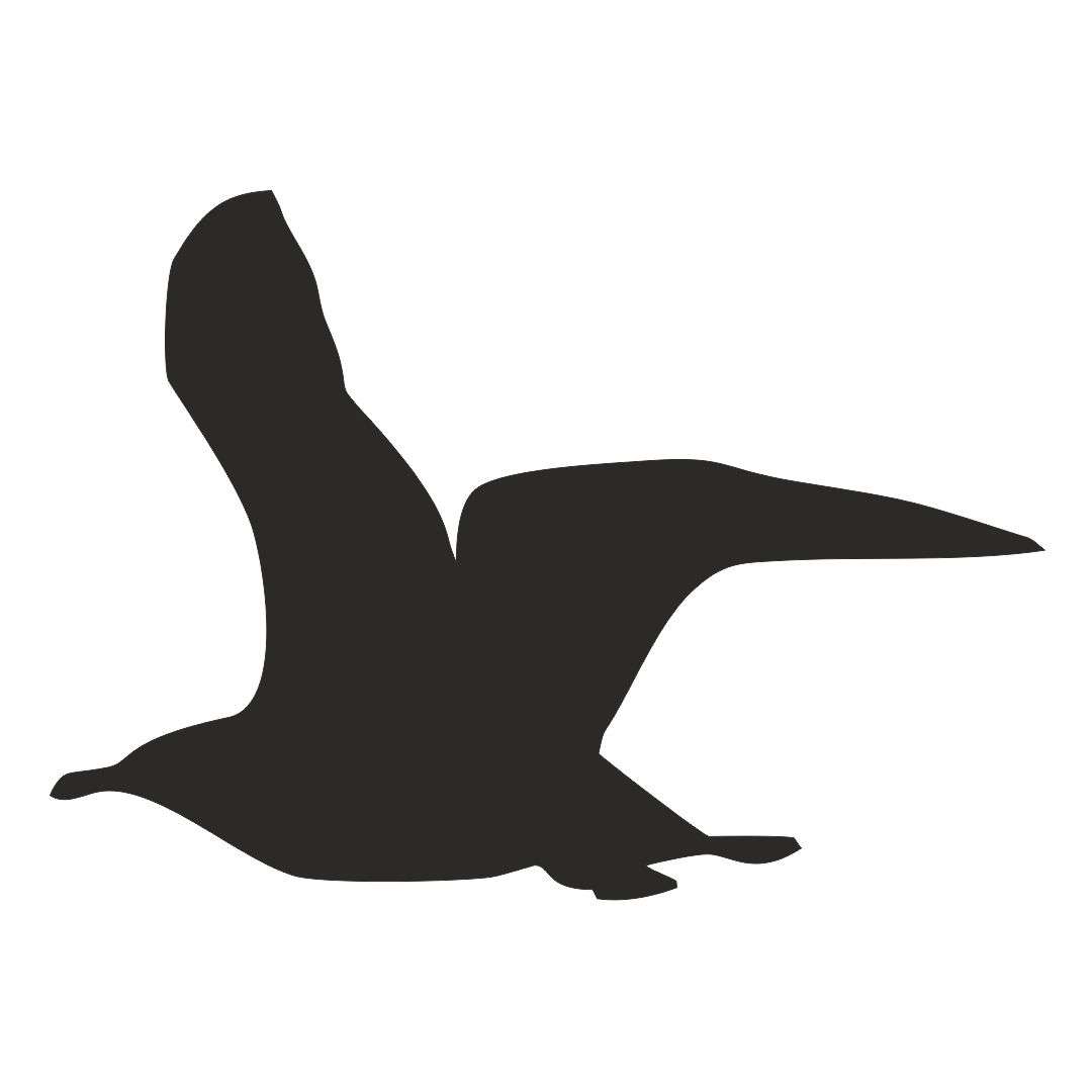 Naklejka na okno "Ptak PTM-06", czarny, 20 cm
